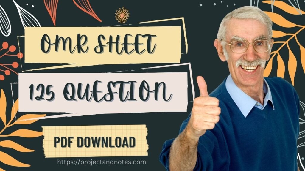 OMR SHEET 125 QUESTION PDF DOWNLOAD
