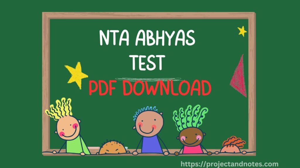 NTA ABHYAS TEST PDF DOWNLOAD 